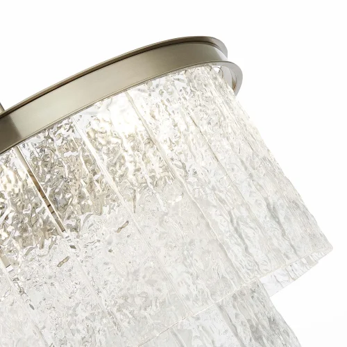 Люстра потолочная Corsia SL1230.102.06 ST-Luce прозрачная на 6 ламп, основание никель в стиле современный  фото 4