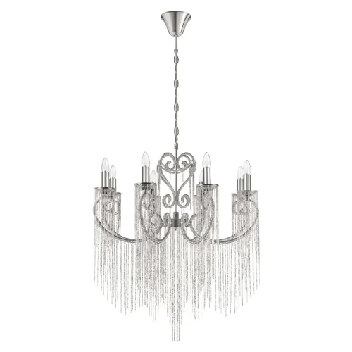 Люстра подвесная Wonderland 10405/8 LOFT IT без плафона на 8 ламп, основание никель в стиле арт-деко 