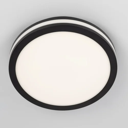 Светильник потолочный LED Luns CL711011V Citilux белый 1 лампа, основание чёрное в стиле современный круглый фото 2