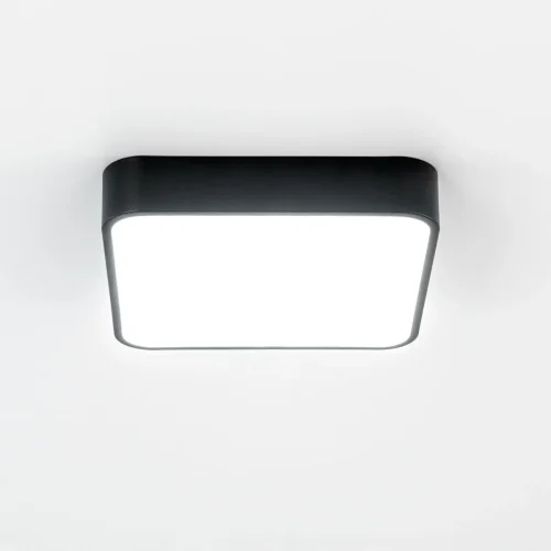 Светильник потолочный LED Купер CL724K24V1 Citilux белый 1 лампа, основание чёрное в стиле современный хай-тек минимализм квадраты фото 3