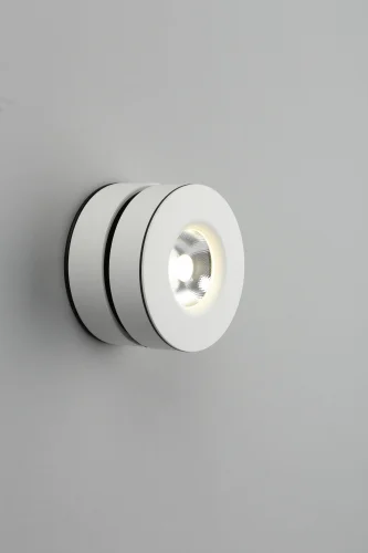 Светильник накладной LED Borgetto OML-101909-12 Omnilux белый 1 лампа, основание белое в стиле современный хай-тек круглый фото 2