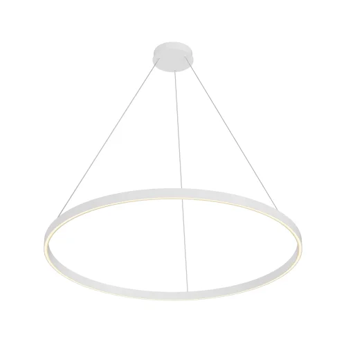 Светильник подвесной LED Rim MOD058PL-L54WK Maytoni белый на 1 лампу, основание белое в стиле современный хай-тек минимализм кольца
