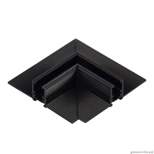 Соединитель "потолок-потолок" для встраиваемого шинопровода Super5 ST066.409.10 ST-Luce чёрный в стиле хай-тек для светильников серии Super5 магнитный встраиваемый