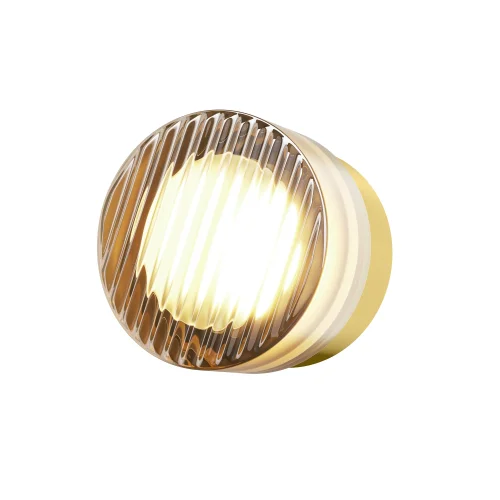 Бра LED MOD493WL-L6BSK1 Olo Maytoni янтарный на 1 лампу, основание латунь в стиле современный минимализм 