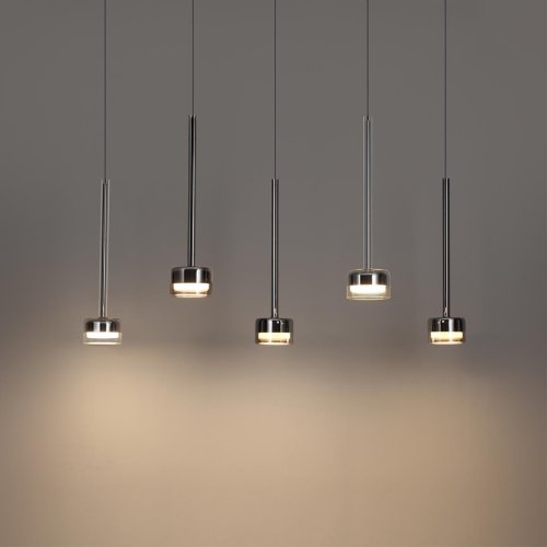 Светильник подвесной LED Laslo 7151/10L Odeon Light прозрачный на 1 лампу, основание хром в стиле современный классический фото 3 Светильник подвесной LED Laslo 7151/10L Odeon Light прозрачный на 1 лампу, основание хром в стиле современный классический фото 3