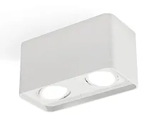 Светильник накладной XS7850010 Ambrella light белый 2 лампы, основание белое в стиле модерн хай-тек прямоугольный
