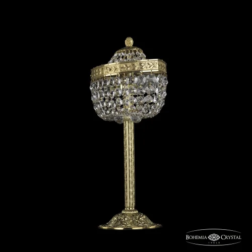Настольная лампа 19283L6/35IV G Bohemia Ivele Crystal прозрачная 2 лампы, основание золотое металл в стиле классический sp фото 3