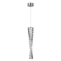 Светильник подвесной LED Roselle 5675/10L Lumion прозрачный 1 лампа, основание хром в стиле классический 