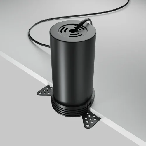 Светильник точечный Focus Led DL125-L12-4K-TRS-B Maytoni чёрный на 1 лампу, основание чёрное в стиле современный хай-тек для затирки круглый фото 7