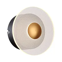 Бра LED Solskin 4317-1W Favourite прозрачный на 1 лампу, основание чёрное в стиле современный 
