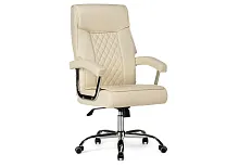 Компьютерное кресло Darin cream 15251 Woodville, бежевый/искусственная кожа, ножки/металл/хром, размеры - *1250***640*730