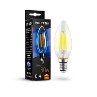 Лампа светодиодная Crystal 7019 Voltega VG10-C1E14warm6W-F  E14 6вт