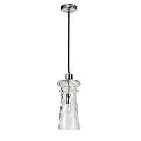 Светильник подвесной Pasti 4968/1 Odeon Light прозрачный 1 лампа, основание хром в стиле современный 