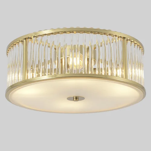 Светильник потолочный AVENUE PL4 BRASS Crystal Lux прозрачный на 4 лампы, основание латунь в стиле классический современный фото 7