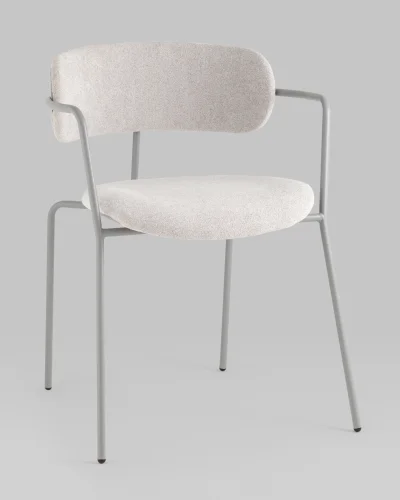 Стул Дженни букле светло-серый каркас серый муар УТ000039182 Stool Group, /, ножки//, размеры - *740***550*530
