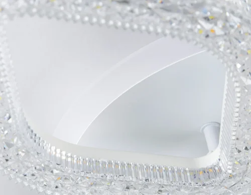 Люстра потолочная LED FA3925 Ambrella light белая на 1 лампа, основание белое в стиле хай-тек современный  фото 10