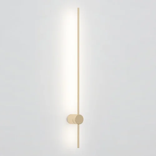 Настенный светильник Wall LINES L60 Gold 178043-26 ImperiumLoft золотой на 1 лампа, основание чёрное в стиле минимализм 