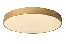 Светильник потолочный LED Unar 79185/50/02 Lucide белый 1 лампа, основание матовое золото латунь в стиле современный 