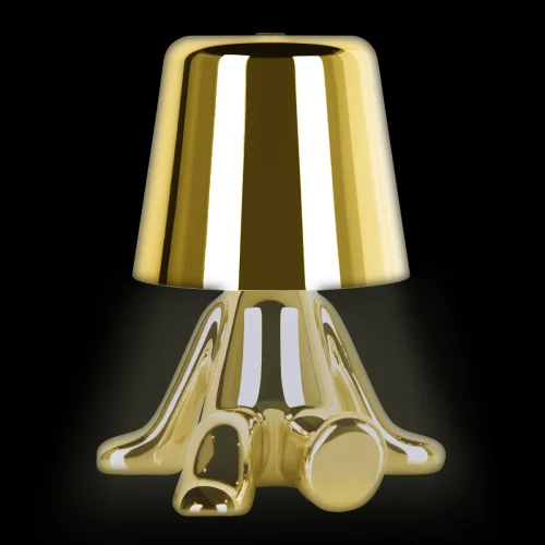 Настольная лампа LED Brothers 10233-B Gold LOFT IT золотая 1 лампа, основание золотое металл в стиле современный животные фото 2