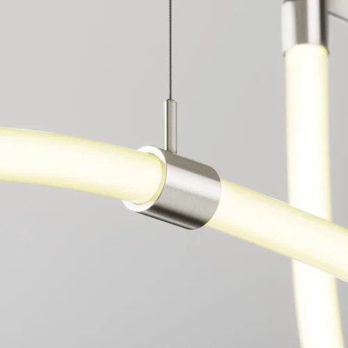 Потолочный коннектор с тросовым подвесом Tau в шинопровод Flarity платина TRA154CSW-1PT Maytoni платина в стиле хай-тек современный для светильников серии Magnetic trаck system Flarity flarity магнитная фото 4