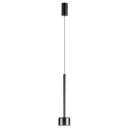 Светильник подвесной Laslo 7150/10L Odeon Light дымчатый на 1 лампу, основание чёрное в стиле классический современный 