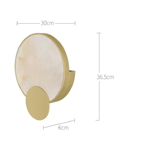 Настенный светильник-бра из мрамора LOREO C 85174-22 ImperiumLoft белый на 1 лампу, основание латунь в стиле современный арт-деко фото 2 Настенный светильник-бра из мрамора LOREO C 85174-22 ImperiumLoft белый на 1 лампу, основание латунь в стиле современный арт-деко фото 2