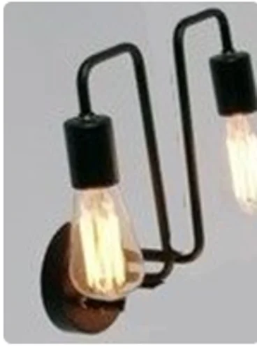 Бра лофт Gilbert T532WL-02B Maytoni без плафона на 2 лампы, основание чёрное в стиле лофт фото 4