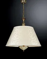 Люстра подвесная  L 6525/60 Reccagni Angelo бежевая жёлтая на 5 ламп, основание золотое в стиле классический 