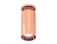 Светильник накладной Techno Spot XS XS6326080 Ambrella light розовый золотой 1 лампа, основание золотое в стиле хай-тек современный круглый