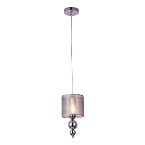 Светильник подвесной 1130/1S Escada серый 1 лампа, основание хром в стиле современный  фото 4