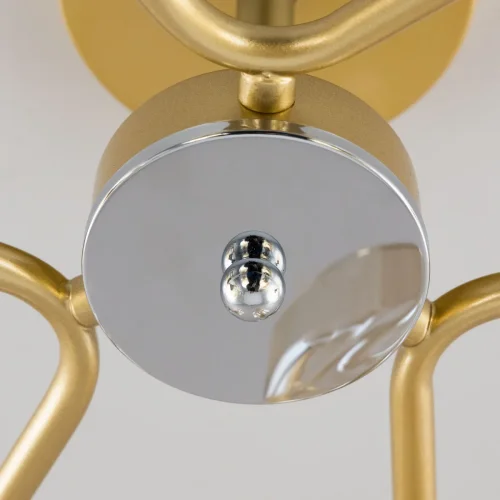 Люстра потолочная Клод CL137162 Citilux янтарная на 6 ламп, основание золотое в стиле современный  фото 6