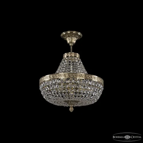 Люстра подвесная 19111/H1/35IV G C1 Bohemia Ivele Crystal прозрачная на 6 ламп, основание золотое в стиле классика sp