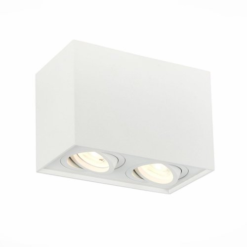 Светильник накладной Quadrus ST109.507.02 ST-Luce белый 2 лампы, основание белое в стиле модерн хай-тек прямоугольный