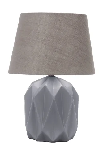 Настольная лампа Sedini OML-82704-01 Omnilux коричневая 1 лампа, основание серое керамика в стиле современный 