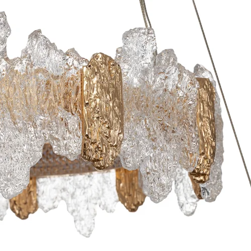 Люстра подвесная LED с пультом Lava CL250182 Citilux прозрачная янтарная на 1 лампу, основание золотое в стиле современный кольца с пультом фото 8 Люстра подвесная LED с пультом Lava CL250182 Citilux прозрачная янтарная на 1 лампу, основание золотое в стиле современный кольца с пультом фото 8