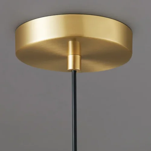 Светильник подвесной LED Ferm 73517-22 ImperiumLoft белый 1 лампа, основание золотое в стиле современный  фото 3