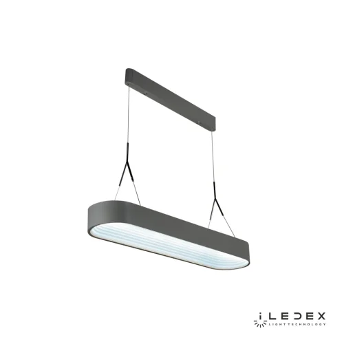 Светильник подвесной LED Bend 8330E-GR iLedex серый 1 лампа, основание серое в стиле современный хай-тек  фото 3