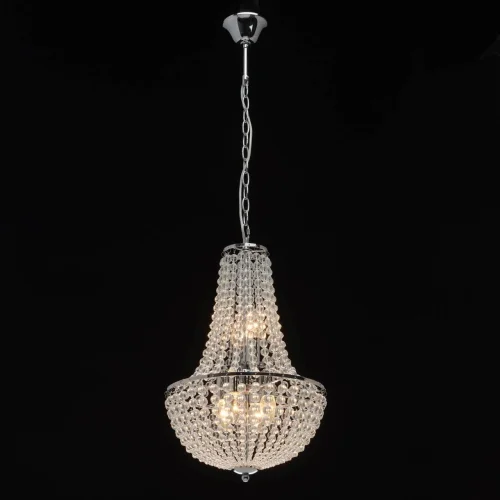 Люстра подвесная Бриз 464018506 MW-Light прозрачная на 6 ламп, основание хром в стиле классический фото 2