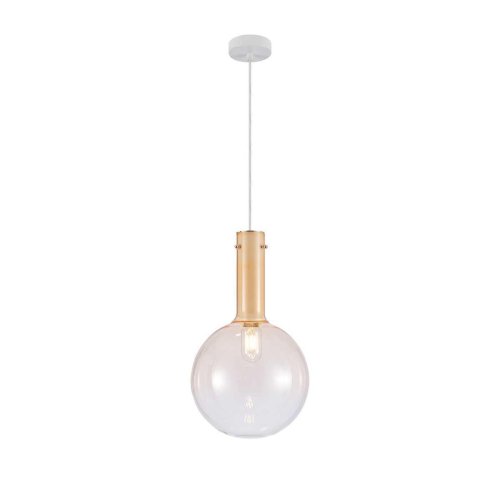 Светильник подвесной Alba 4102-1P Favourite прозрачный 1 лампа, основание белое в стиле современный шар