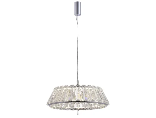 Светильник подвесной LED 8447/S chrome Newport прозрачный на 1 лампу, основание хром в стиле американский современный классический 