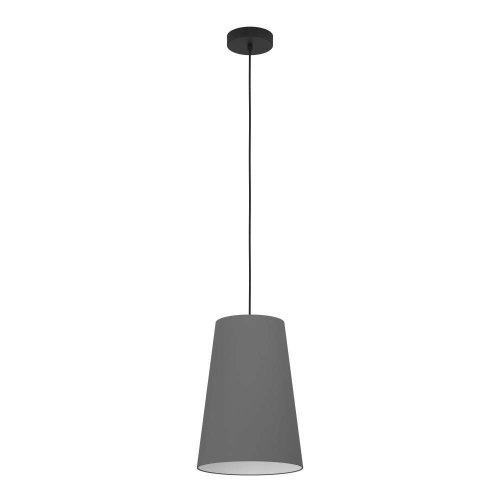 Светильник подвесной Petrosa 390135 Eglo серый 1 лампа, основание чёрное в стиле современный 