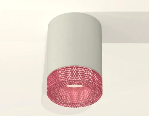 Светильник накладной Techno spot XS7423003 Ambrella light серый розовый 1 лампа, основание серое в стиле современный хай-тек круглый фото 3