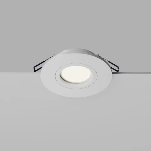 Светильник точечный Wink DL061-GU10-W Maytoni белый 1 лампа, основание белое в стиле современный круглый фото 4