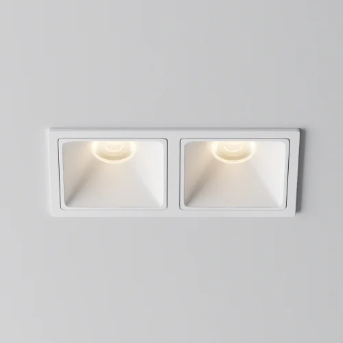 Светильник точечный LED Alfa LED DL043-02-10W3K-SQ-W-1 Maytoni белый на 1 лампу, основание белое в стиле современный хай-тек прямоугольный фото 7