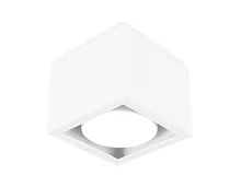 Светильник накладной TN705 Ambrella light белый 1 лампа, основание белое в стиле современный хай-тек квадратный
