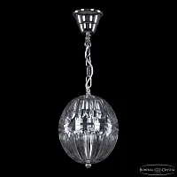 Светильник подвесной 5479/18 Ni Clear/M-1H Bohemia Ivele Crystal прозрачный 3 лампы, основание никель в стиле классика 