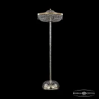 Торшер 19013T4/45IV-138 G Bohemia Ivele Crystal sp прозрачный 4 лампы, основание золотое в стиле классика
