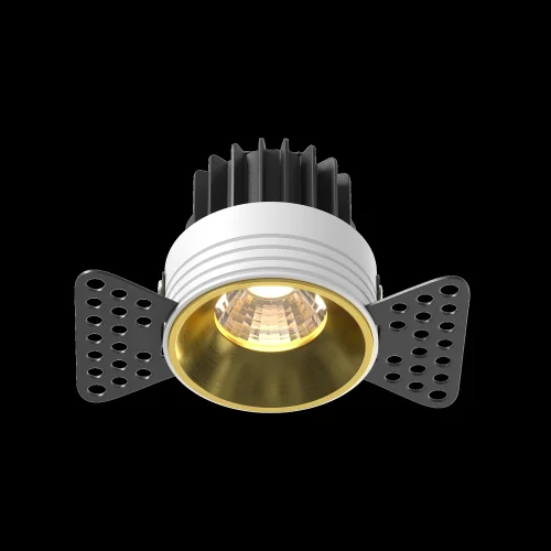 Светильник точечный LED Round DL058-7W3K-TRS-BS Maytoni латунь на 1 лампу, основание латунь в стиле современный для затирки фото 10
