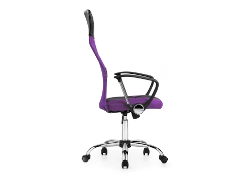 Компьютерное кресло Arano фиолетовое 1646 Woodville, фиолетовый/ткань искусственная кожа, ножки/металл/хром, размеры - *1320***650*650 фото 4