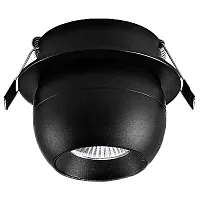 Светильник точечный LED Dorsum WTD.O36.667.30.07 Wertmark чёрный на 1 лампу, основание чёрное в стиле хай-тек современный круглый